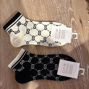 Gucci Black and White gwp Socks